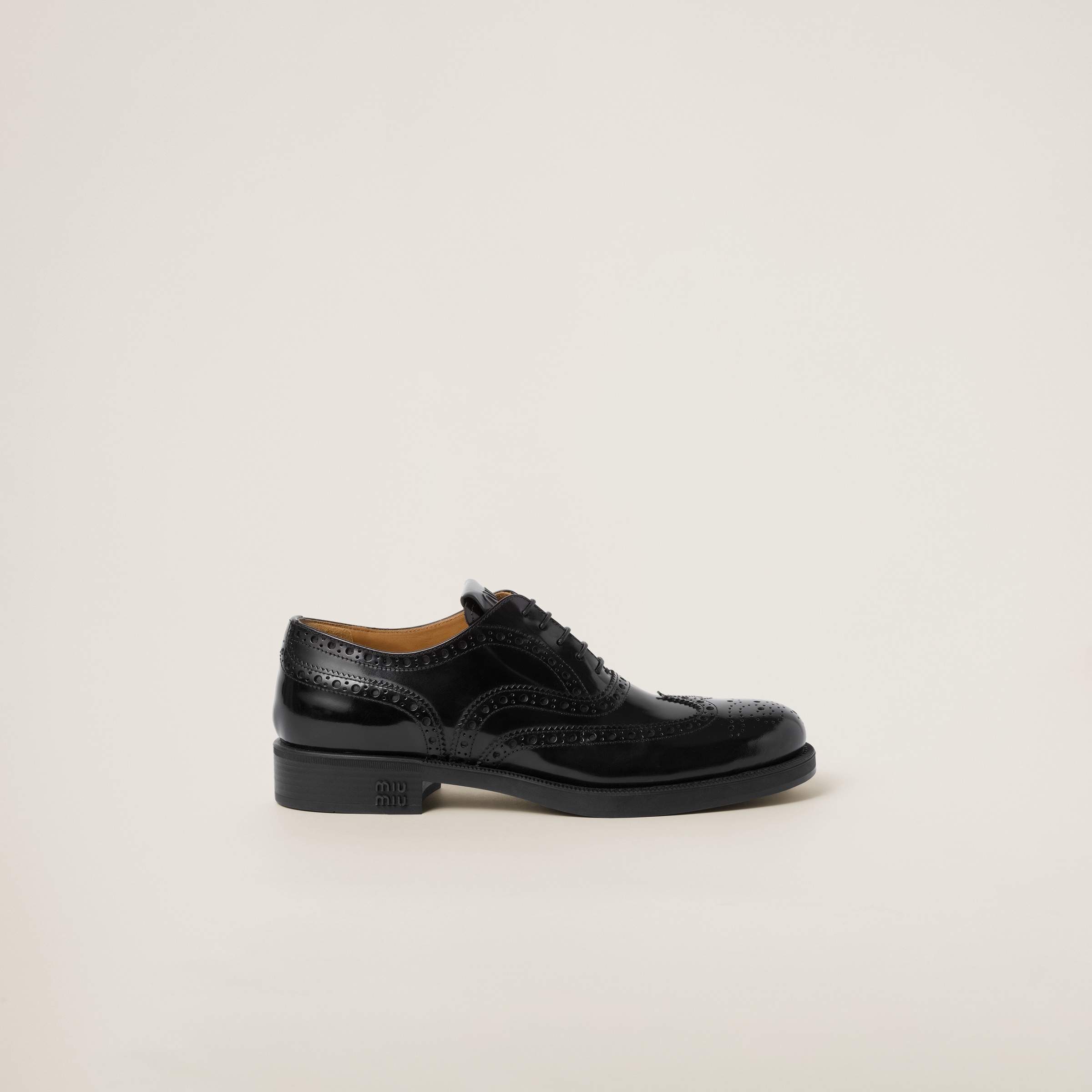 Miu Miu Church's X Miu Miu Brushed Leather Oxford Brogue