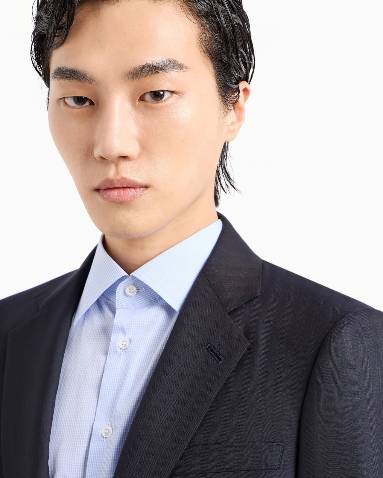 Manhattan line virgin-wool single-breasted suit - 5