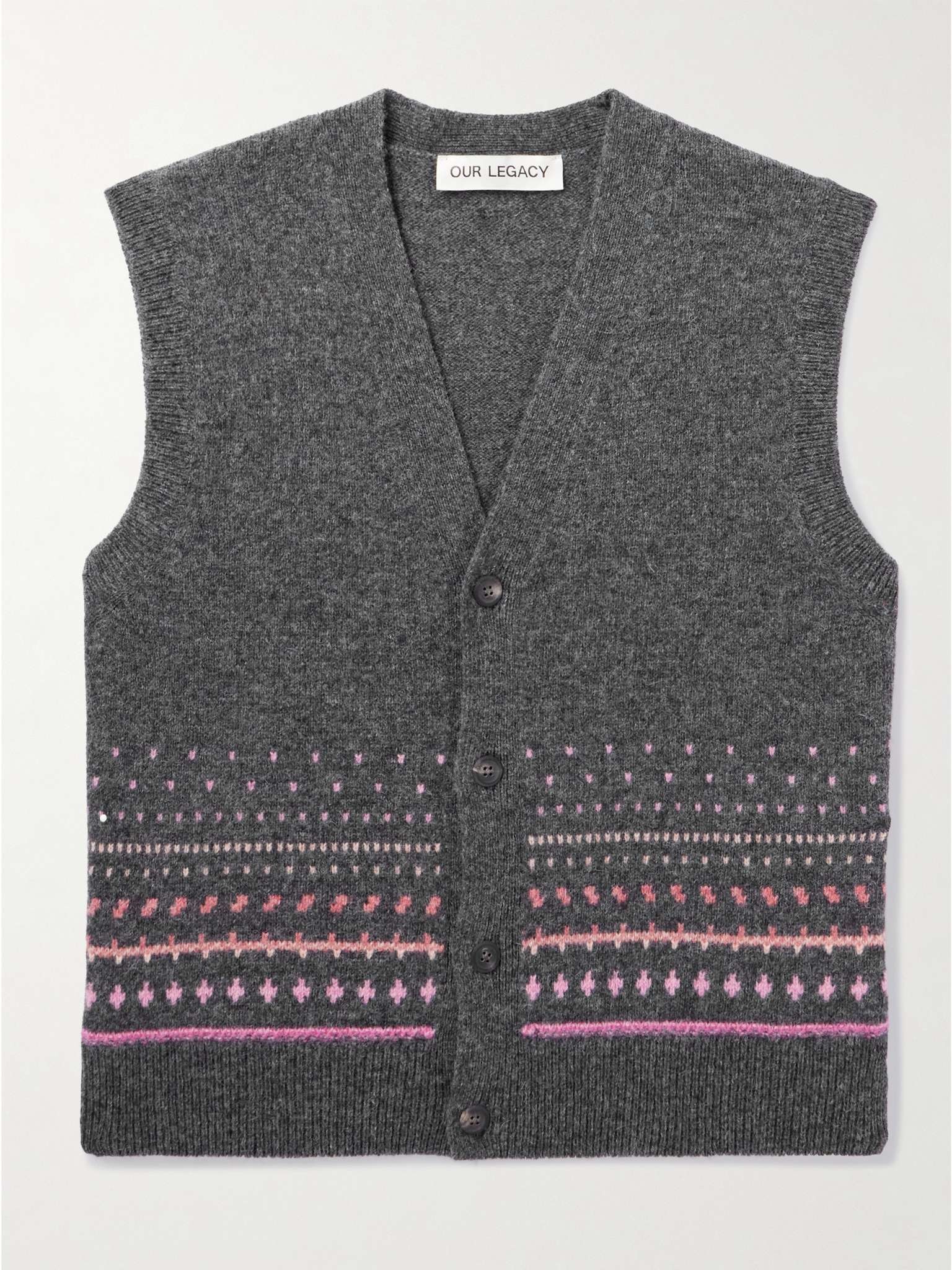 Rugrat Fair Isle Wool Sweater Vest - 1