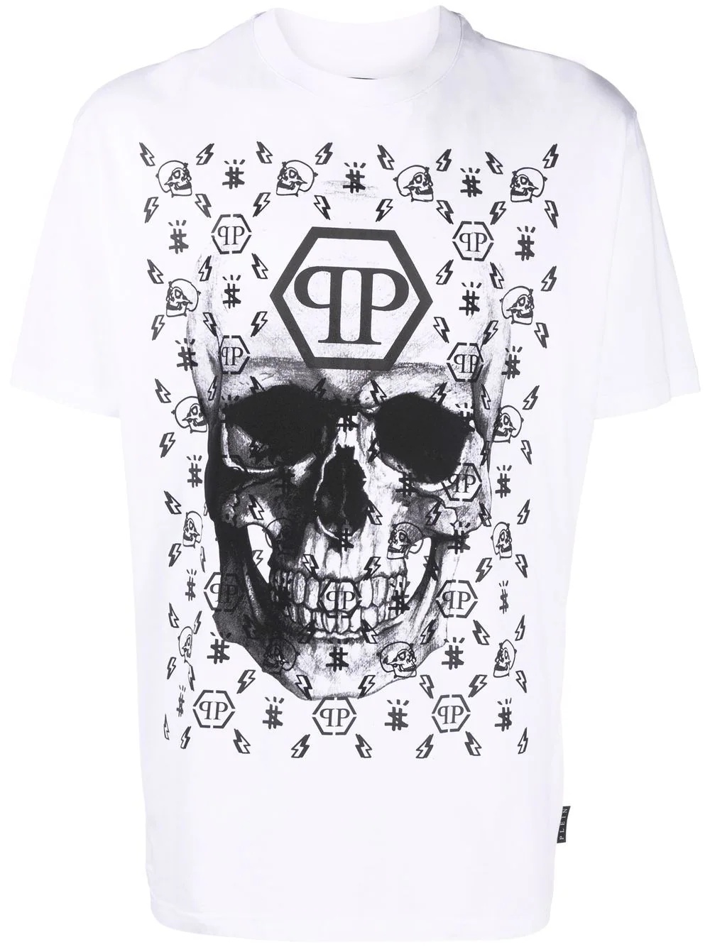 skull logo graphic-print T-shirt - 1