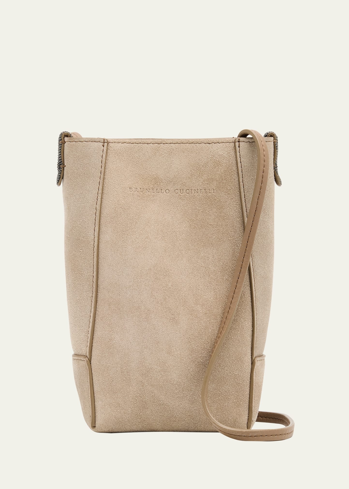 Suede Phone Crossbody Bag - 1