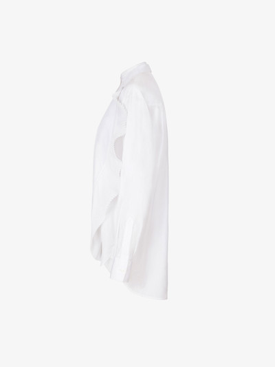 Givenchy Shirt in poplin with pleated scarf collar outlook