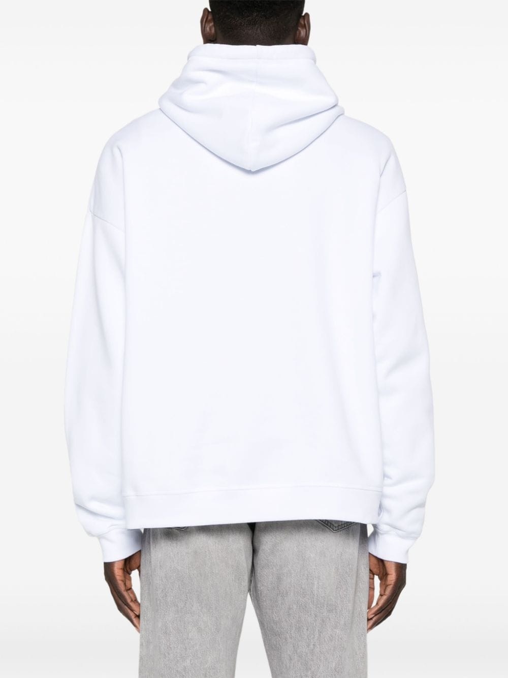 Icon-print cotton hoodie - 4