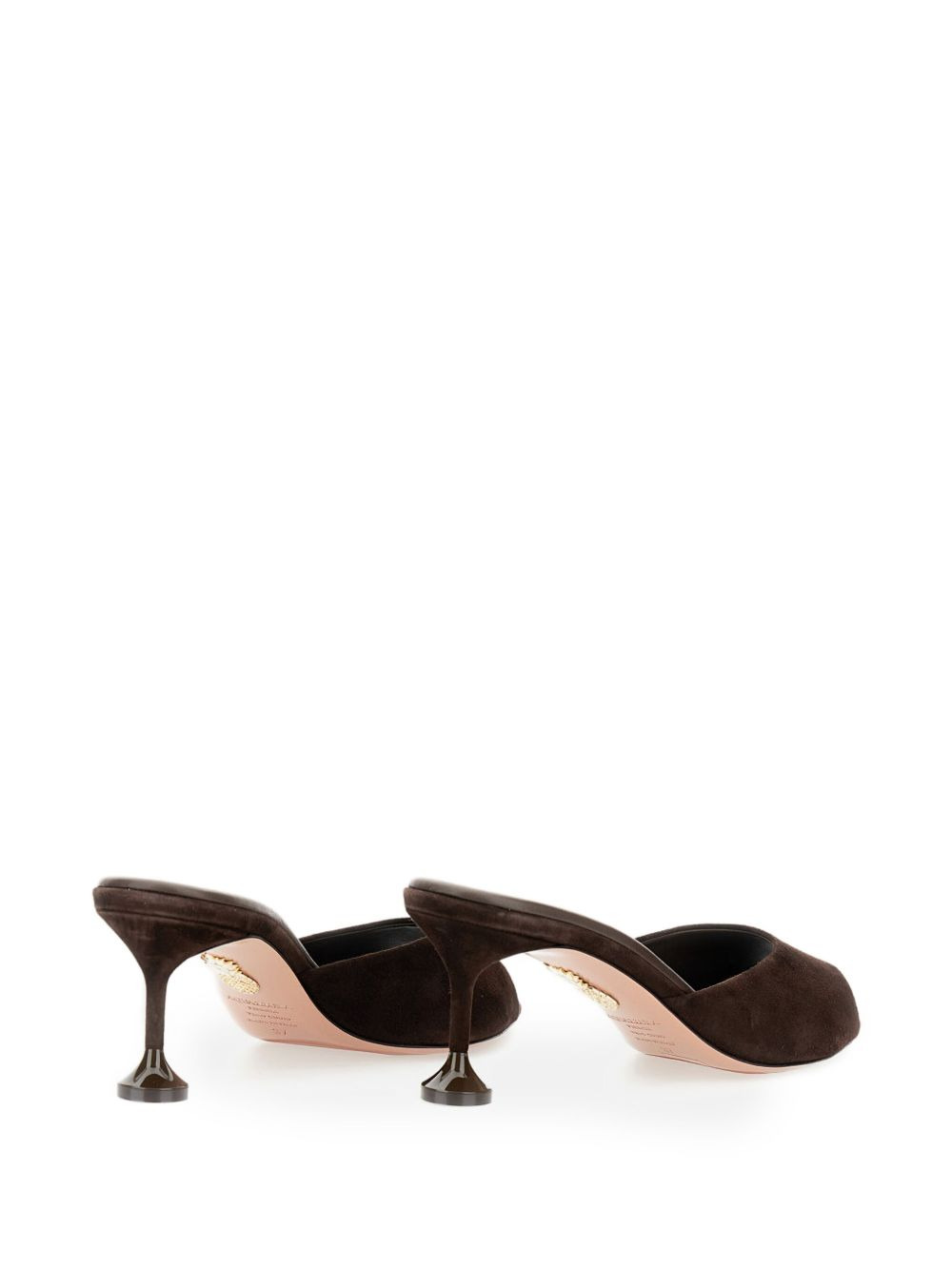 65mm Bisous fluted-heel suede sandals - 3