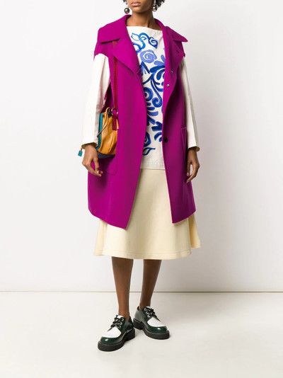 Marni straight sleeveless coat outlook