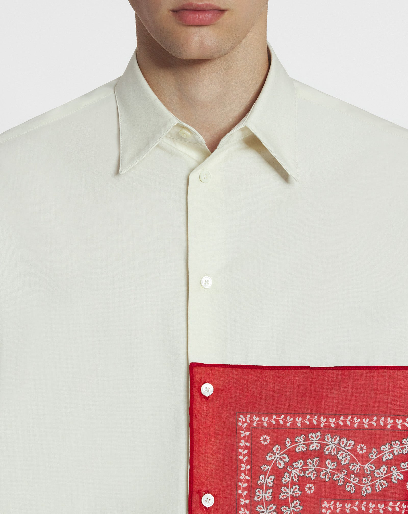 STRAIGHT BANDANA SHIRT - 6
