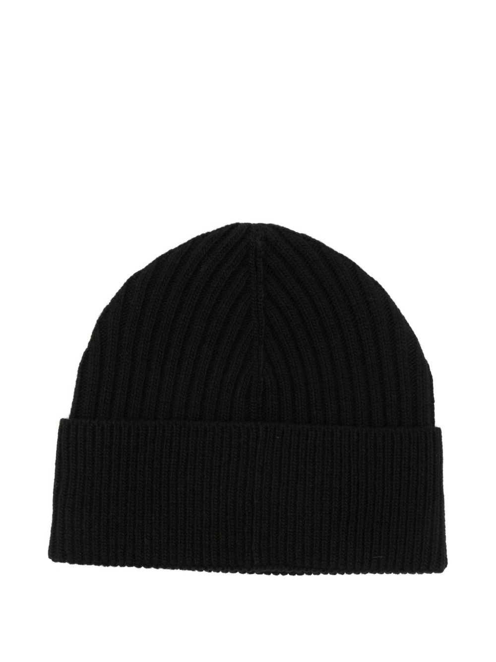 ribbed logo-plaque beanie - 2