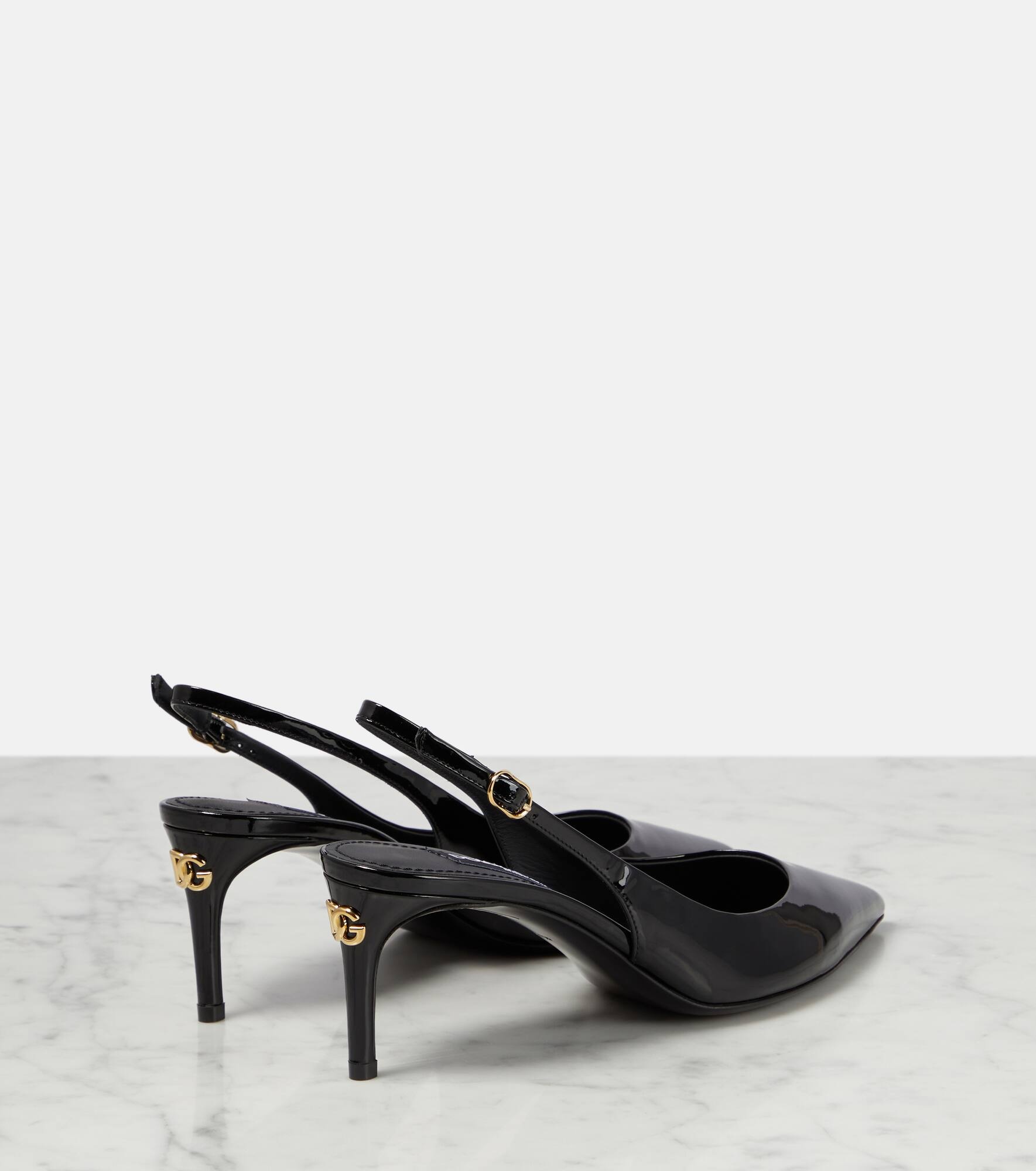 Cardinale patent leather slingback pumps - 3