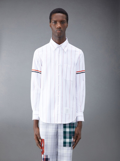 Thom Browne Stripe Oxford Armband Straight Fit Shirt outlook