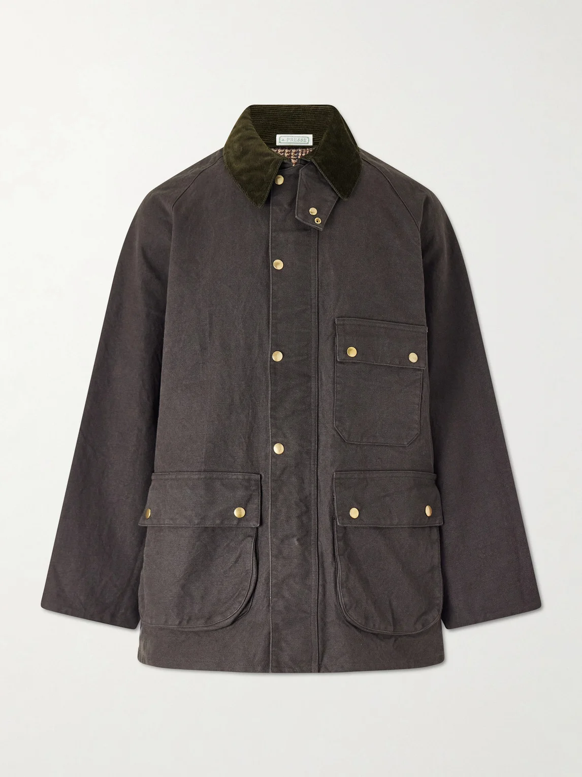 Corduroy-Trimmed Cotton-Blend Jacket - 1