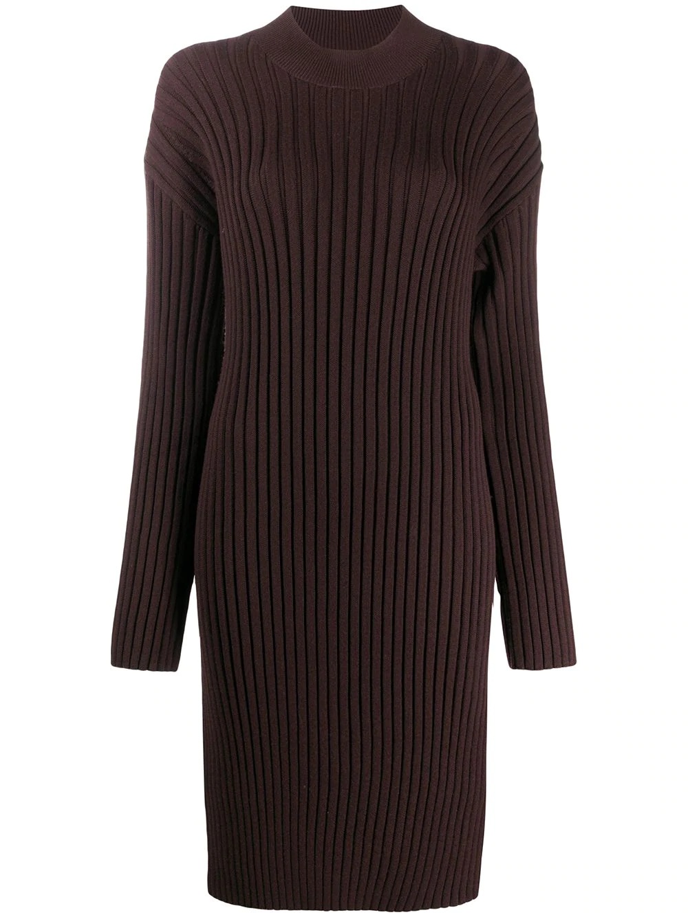 ribbed sweater dress - 1