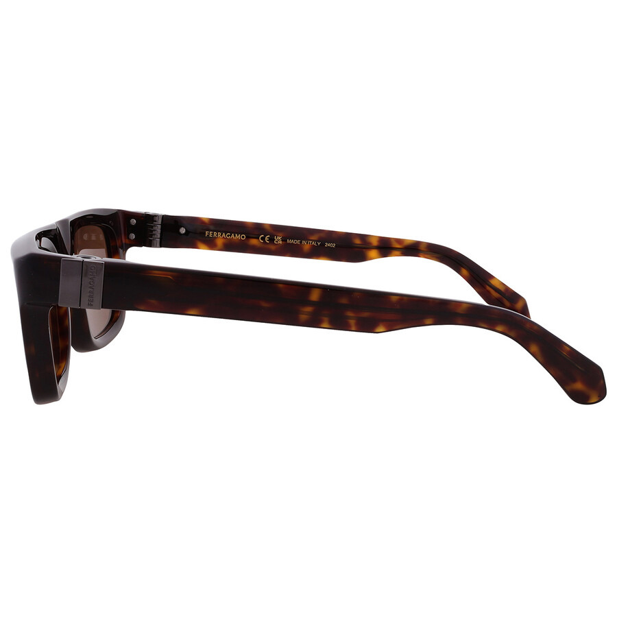 Ferragamo Brown Square Men's Sunglasses SF2009S 242 56 - 4