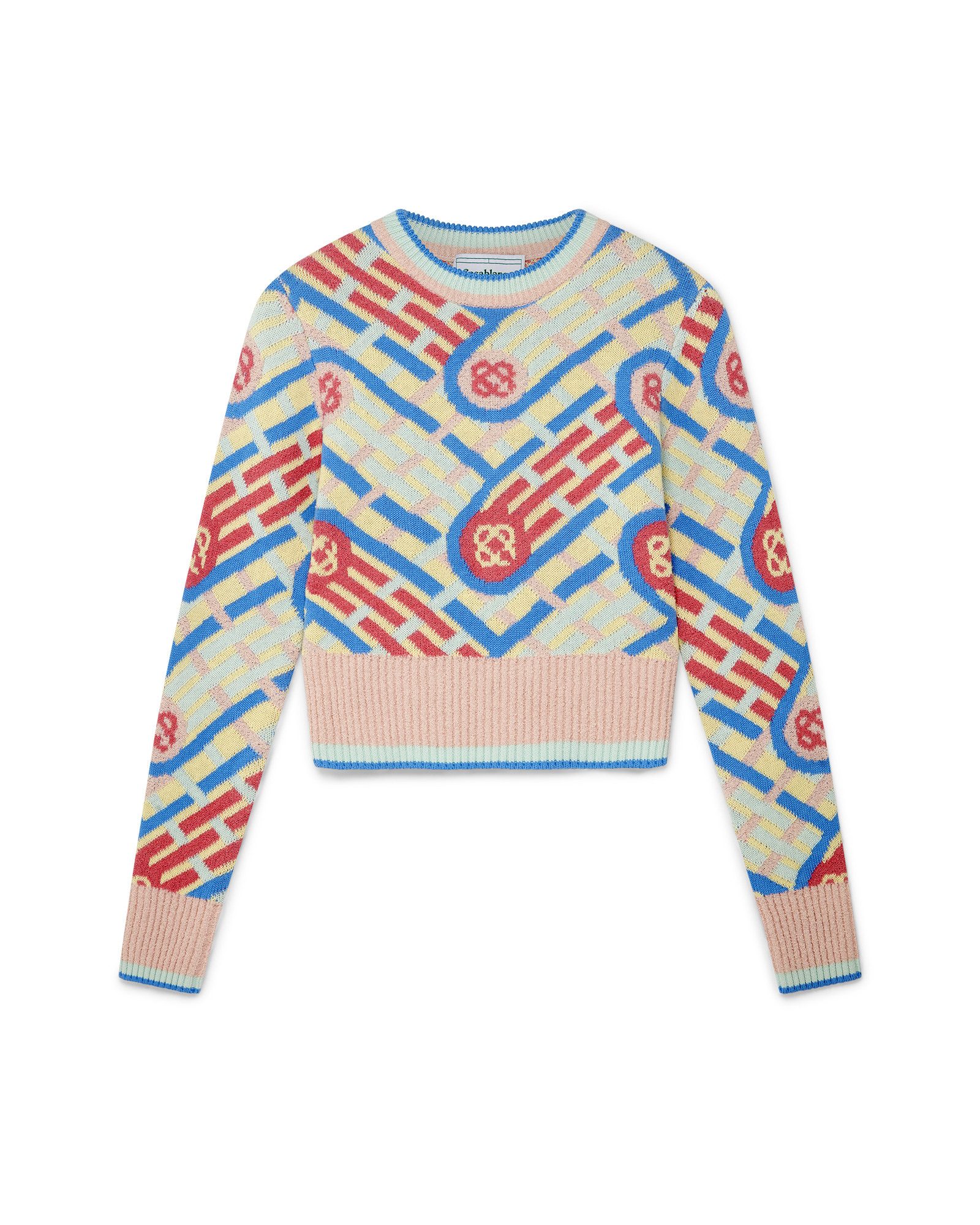 Candy Ping Pong Monogram Knit Sweater - 1