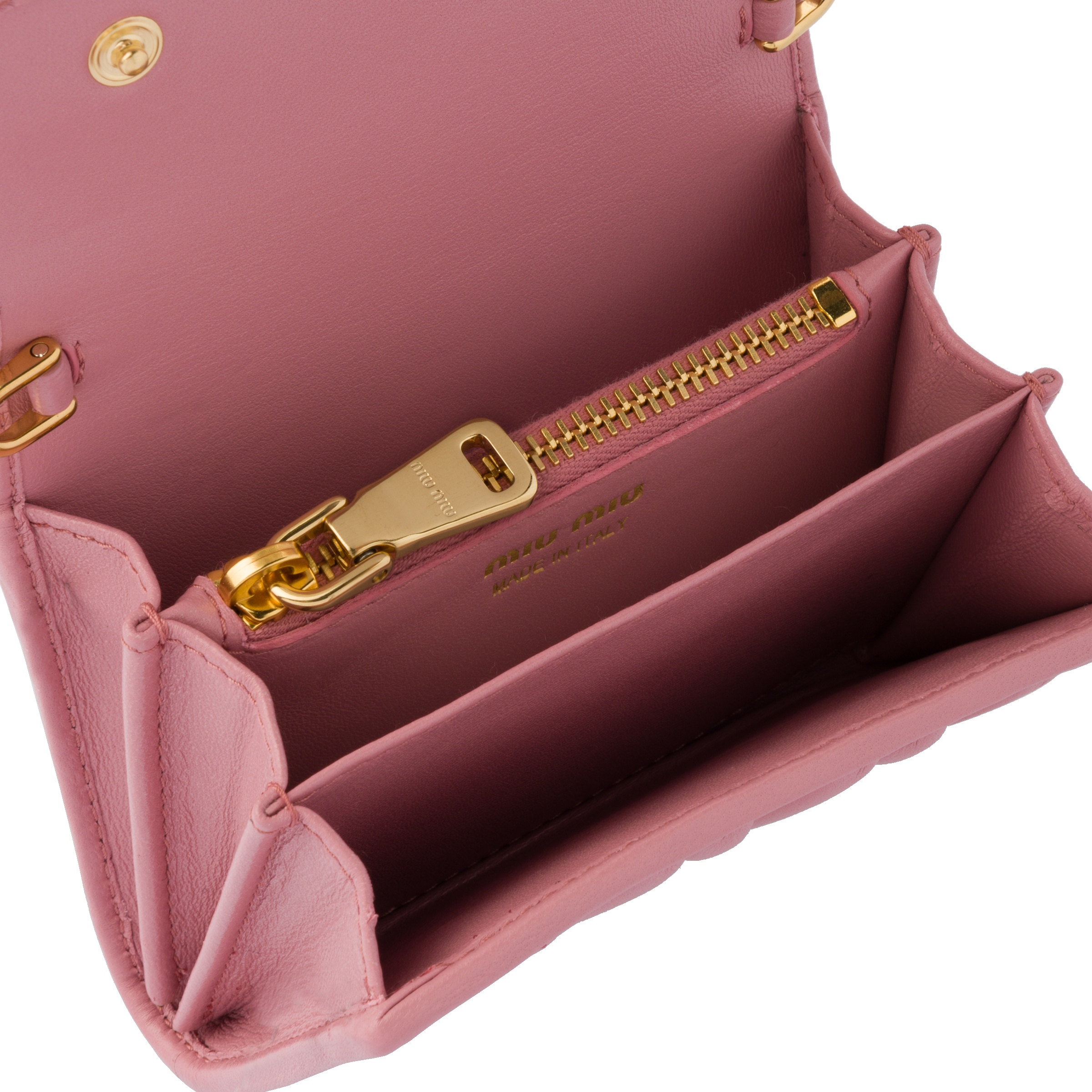 Nappa leather wallet with shoulder strap - 6