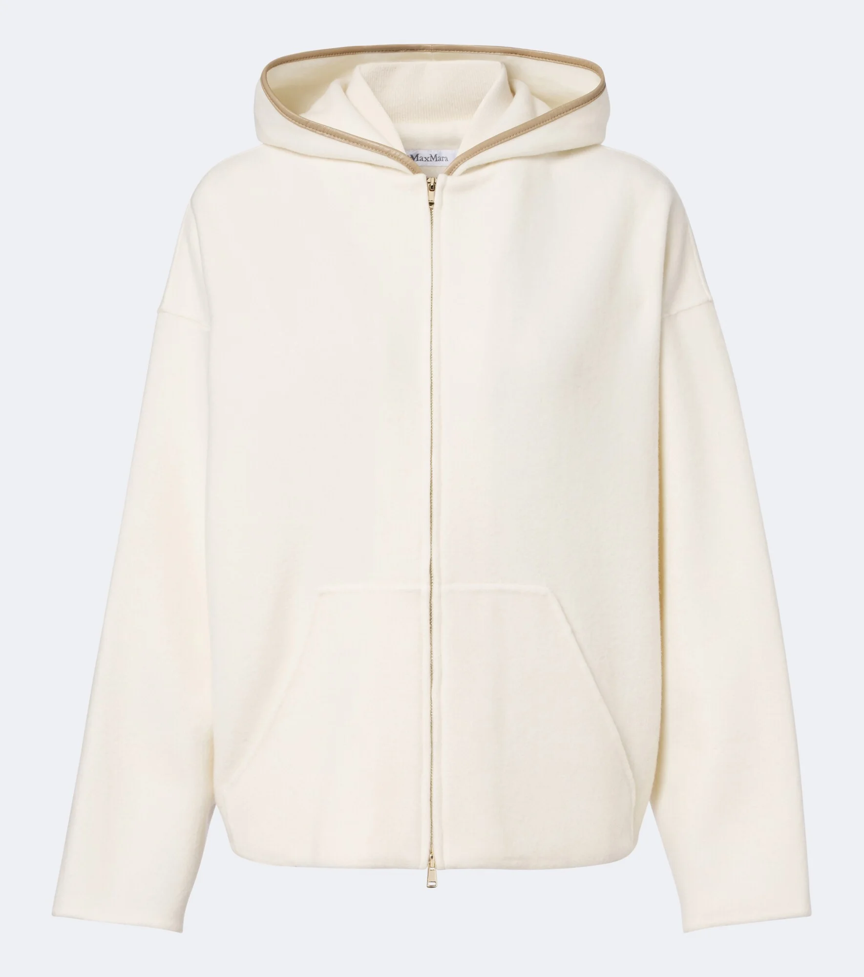 Wool and cashmere-blend hoodie - 1