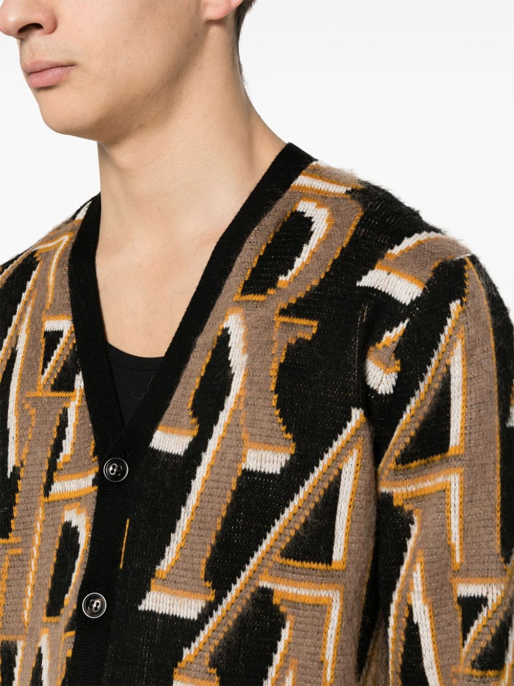 Amiri Men Cardigan In Mixed Wool - 4