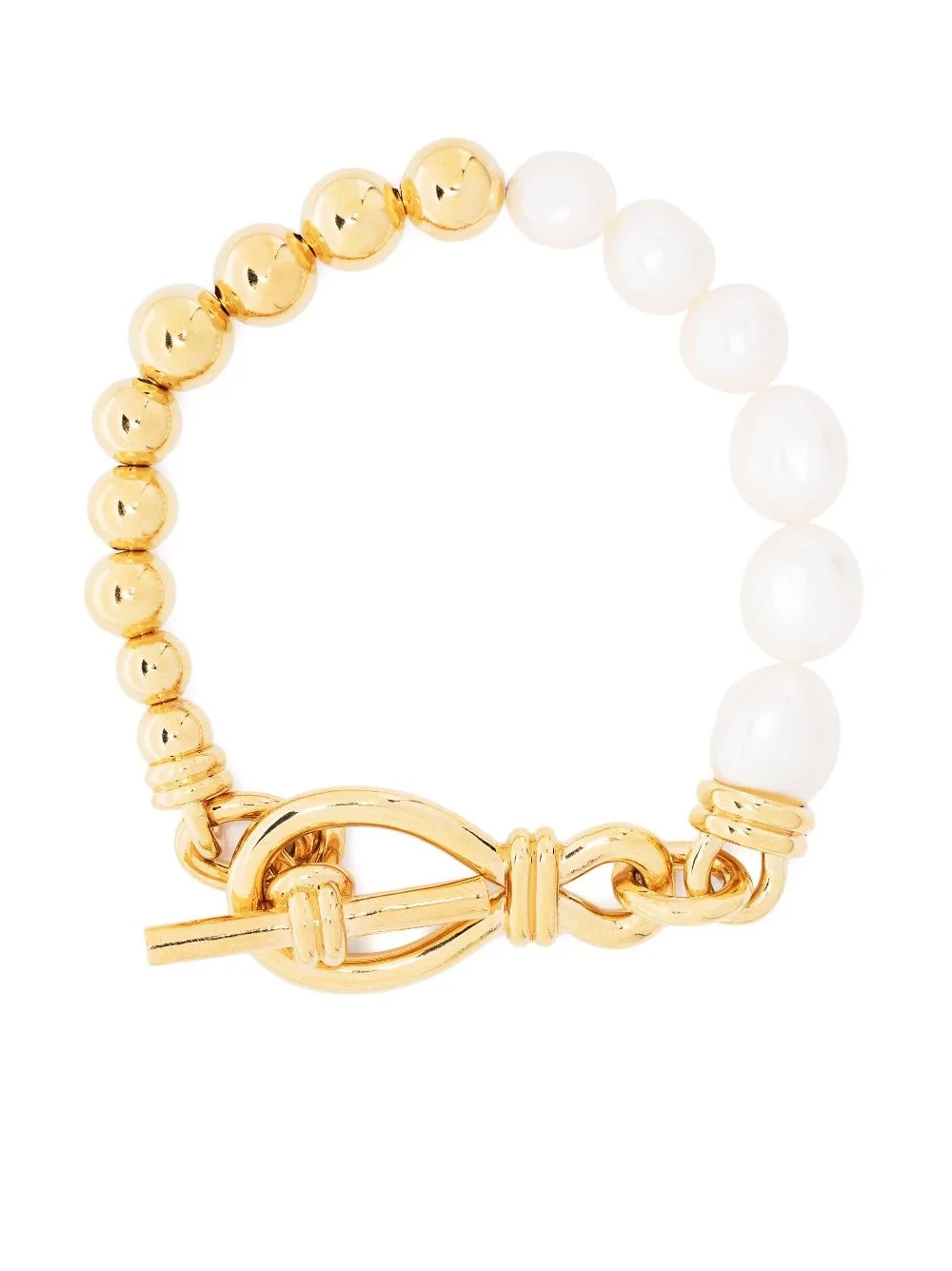 Baroque pearl T-bar bracelet - 1