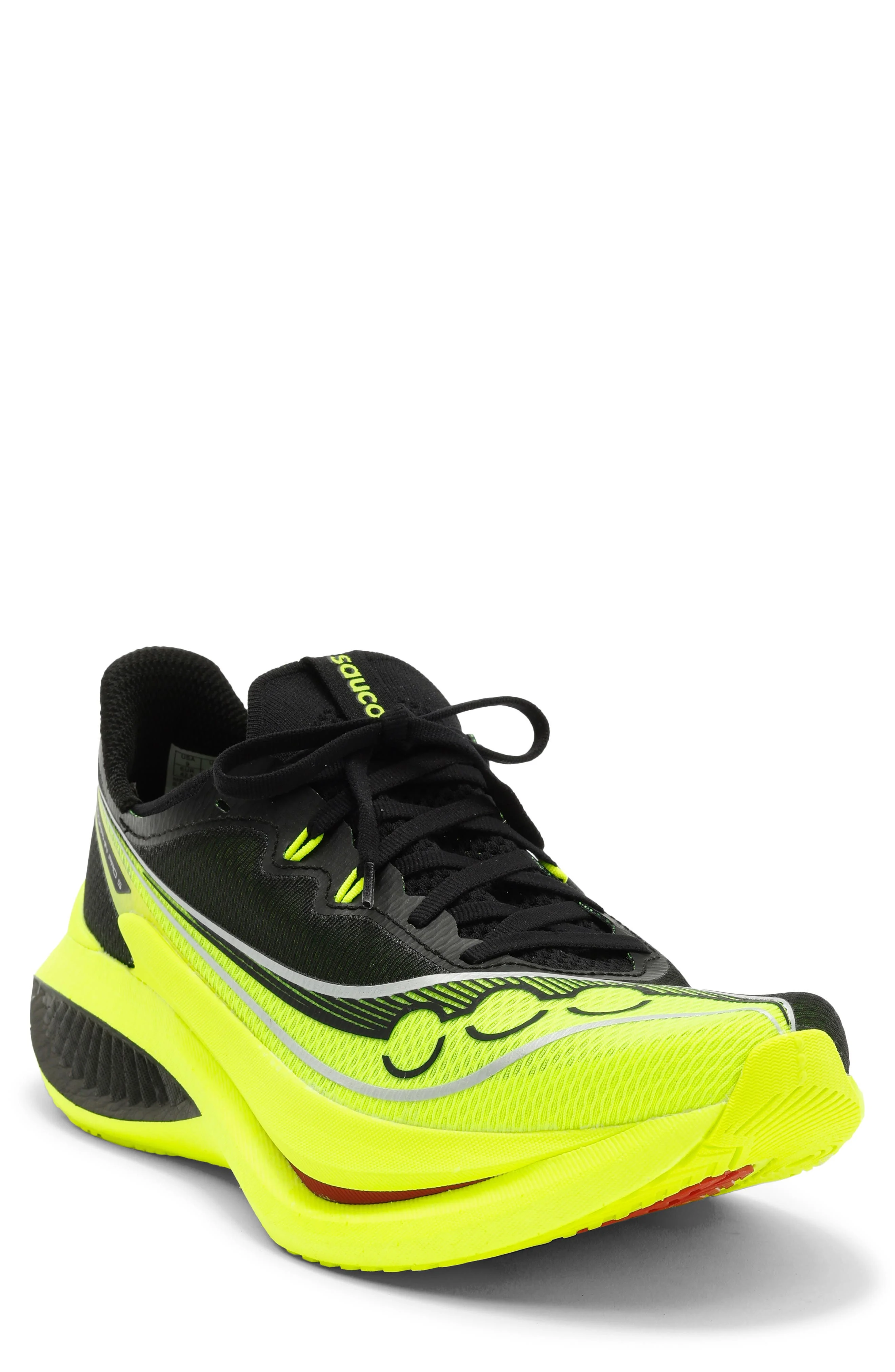 Saucony Endorphin Pro 5 Racing Shoe in Citron/Black at Nordstrom - 1