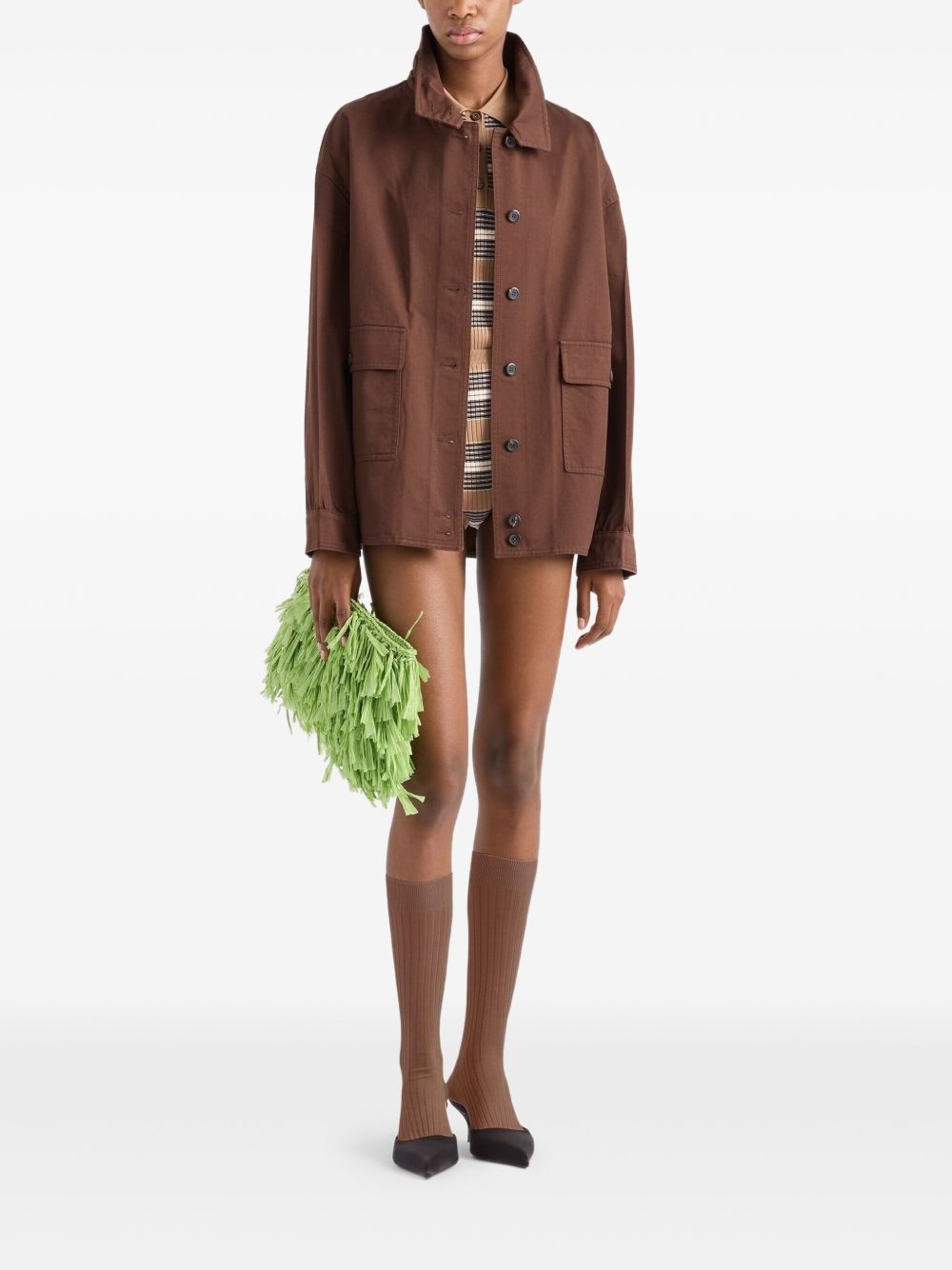 Old gabardine shirt jacket - 2