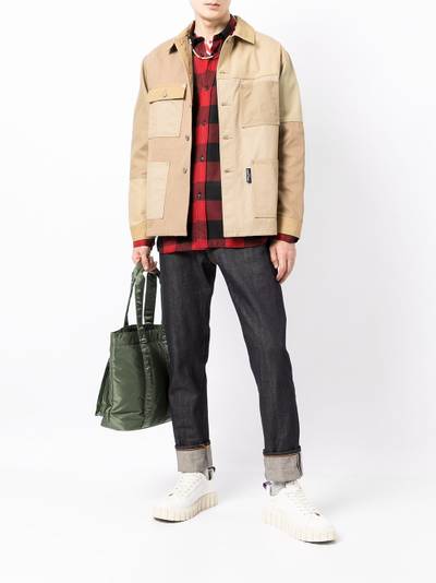 Junya Watanabe MAN check-print wool shirt outlook