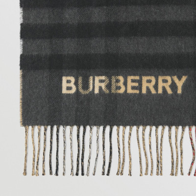 Burberry Contrast Check Cashmere Scarf outlook