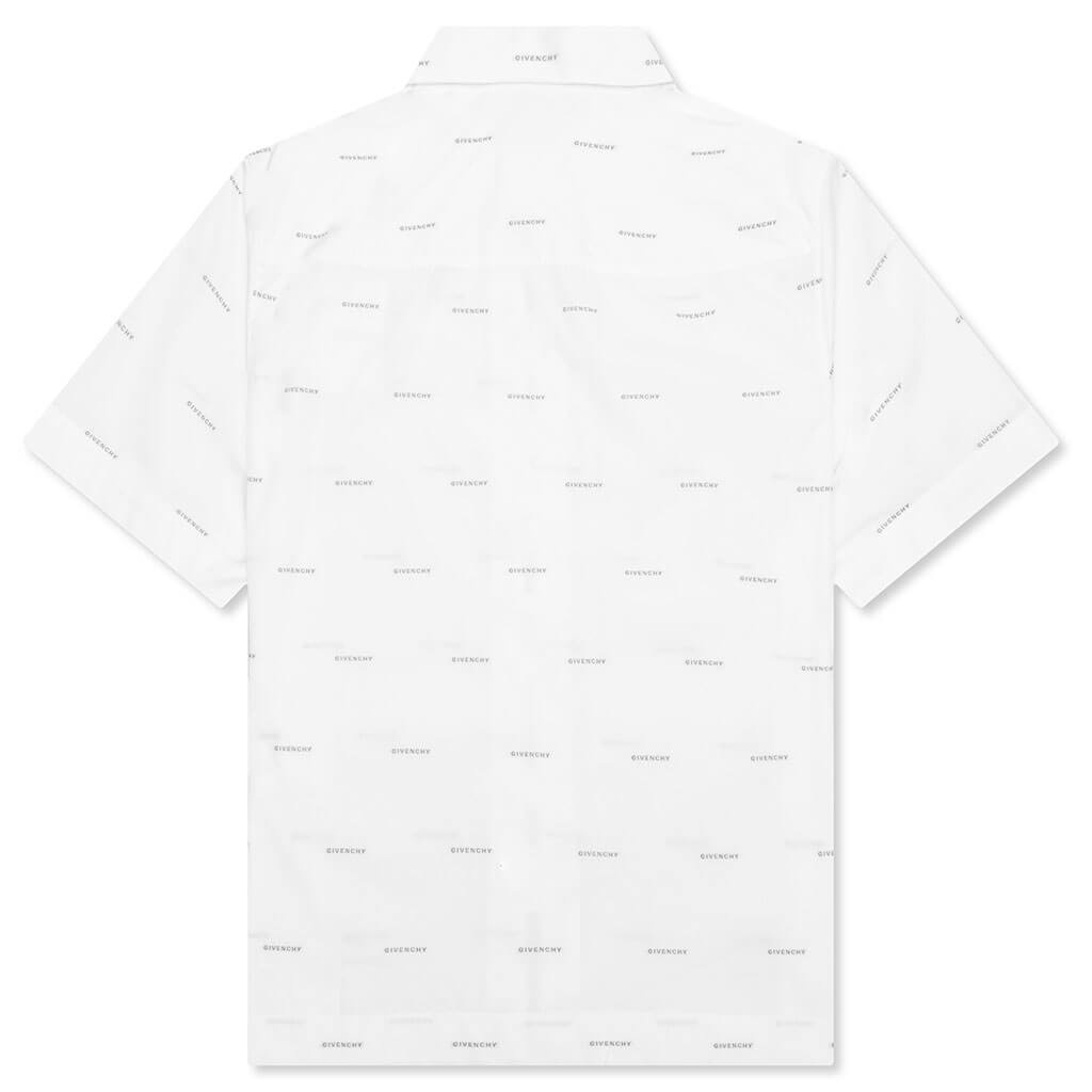 ZIPPED BOXY FIT SHIRT - WHITE - 2