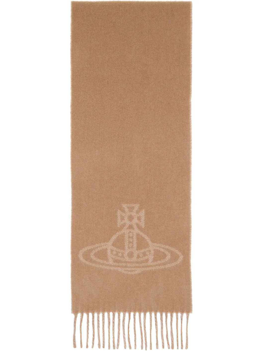 Beige Double Face Scarf - 1