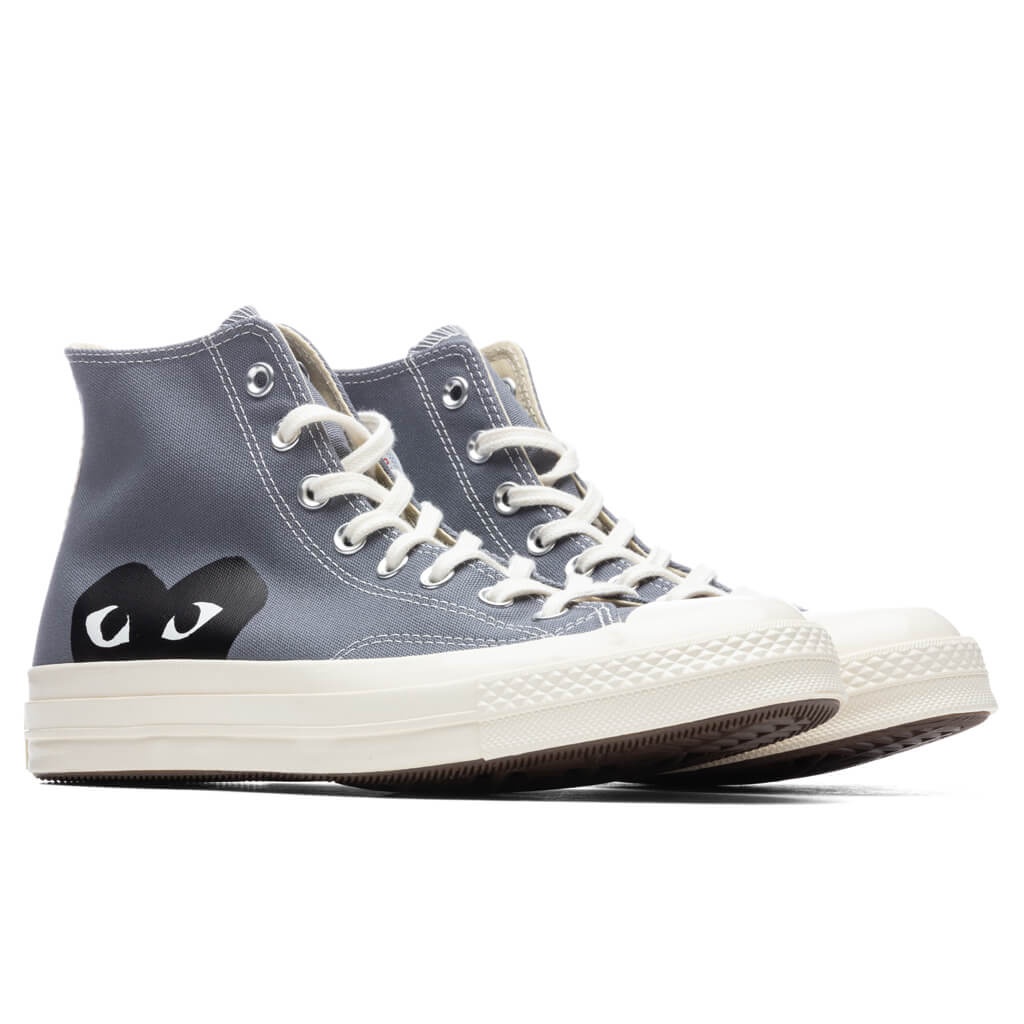CONVERSE X COMME DES GARCONS PLAY ALL STAR CHUCK '70 HI - GREY - 2