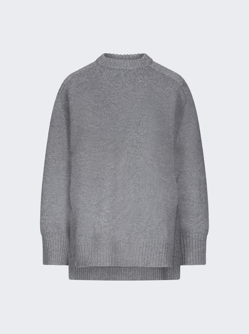 Safi Lds Long Sweater Anthracite Melange 1