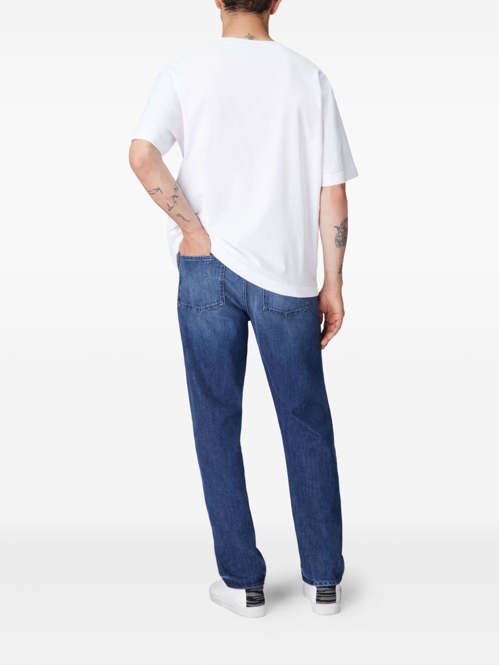 panelled cotton T-shirt - 3