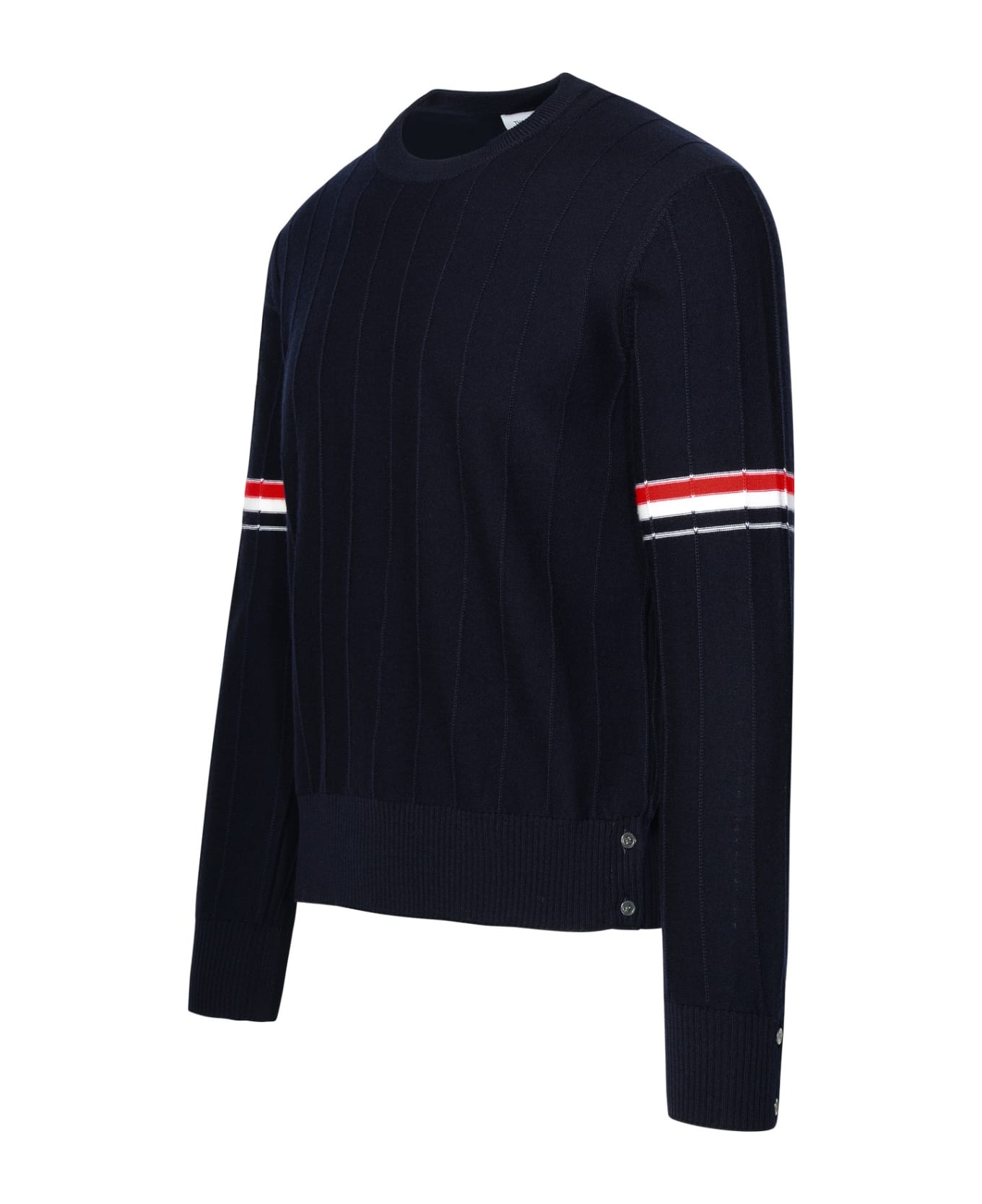 Blue Virgin Wool Sweater - 2