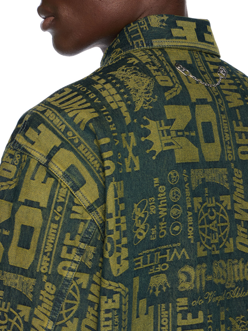 Multilogo Jacquard Denim Shirt 5