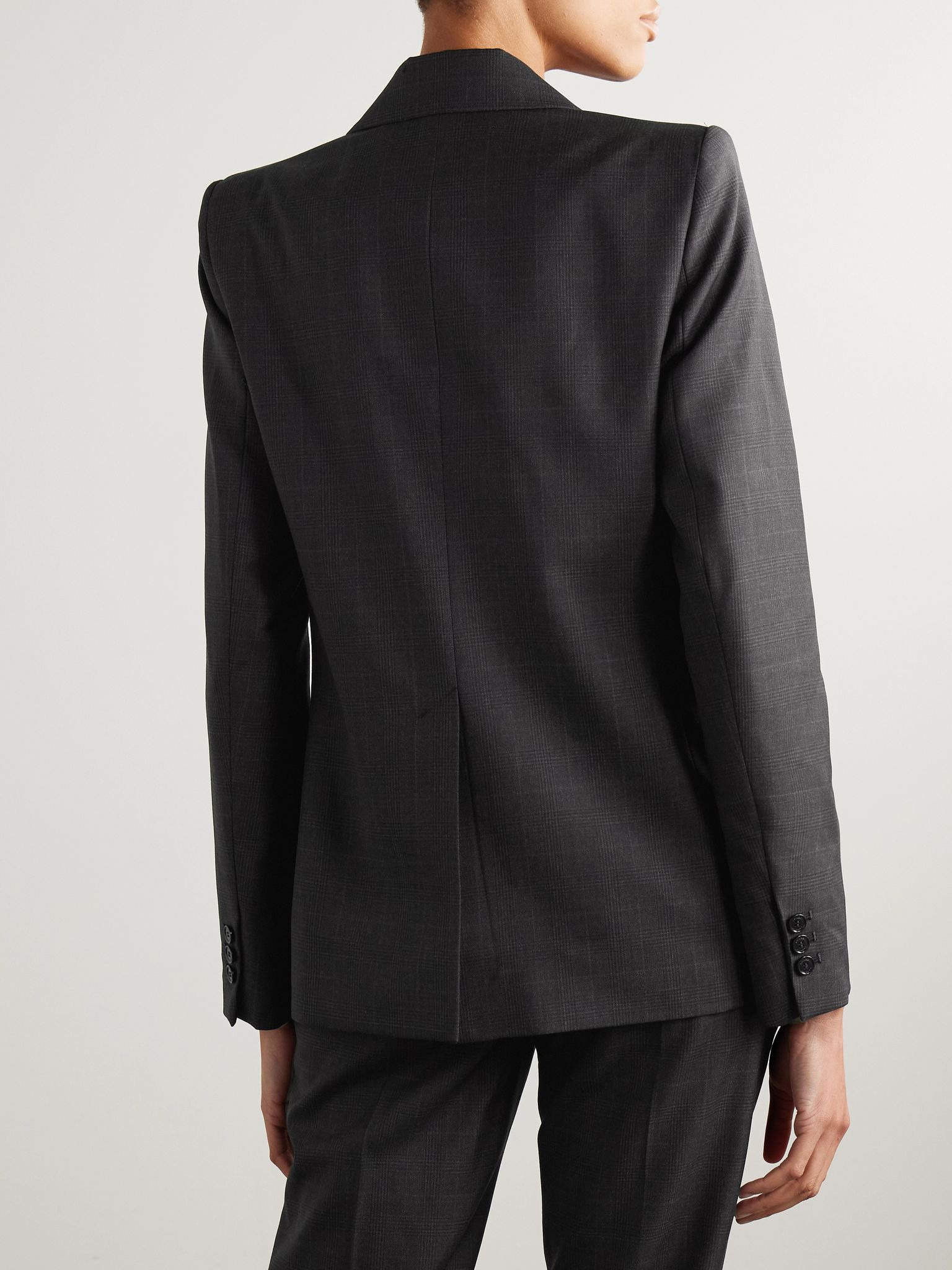 Reva Prince of Wales checked wool blazer Gray - 3