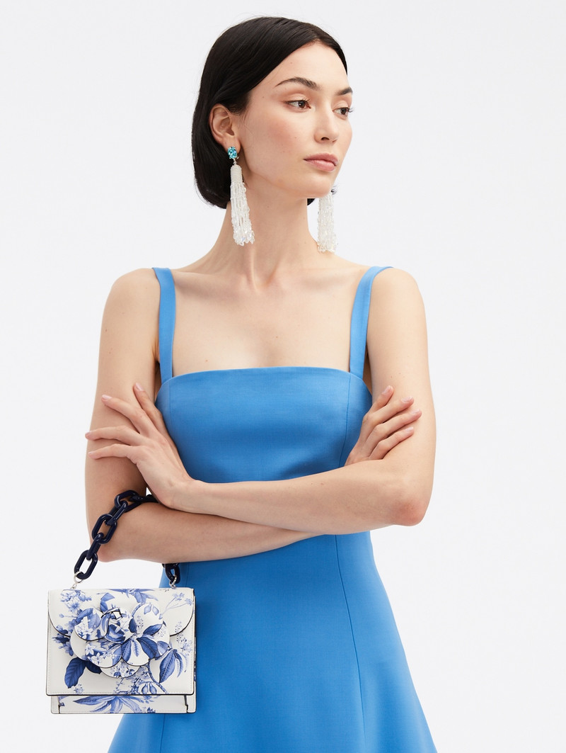 Oscar de la Renta FLORA & FAUNA TOILE PRINTED MINI TRO BAG outlook