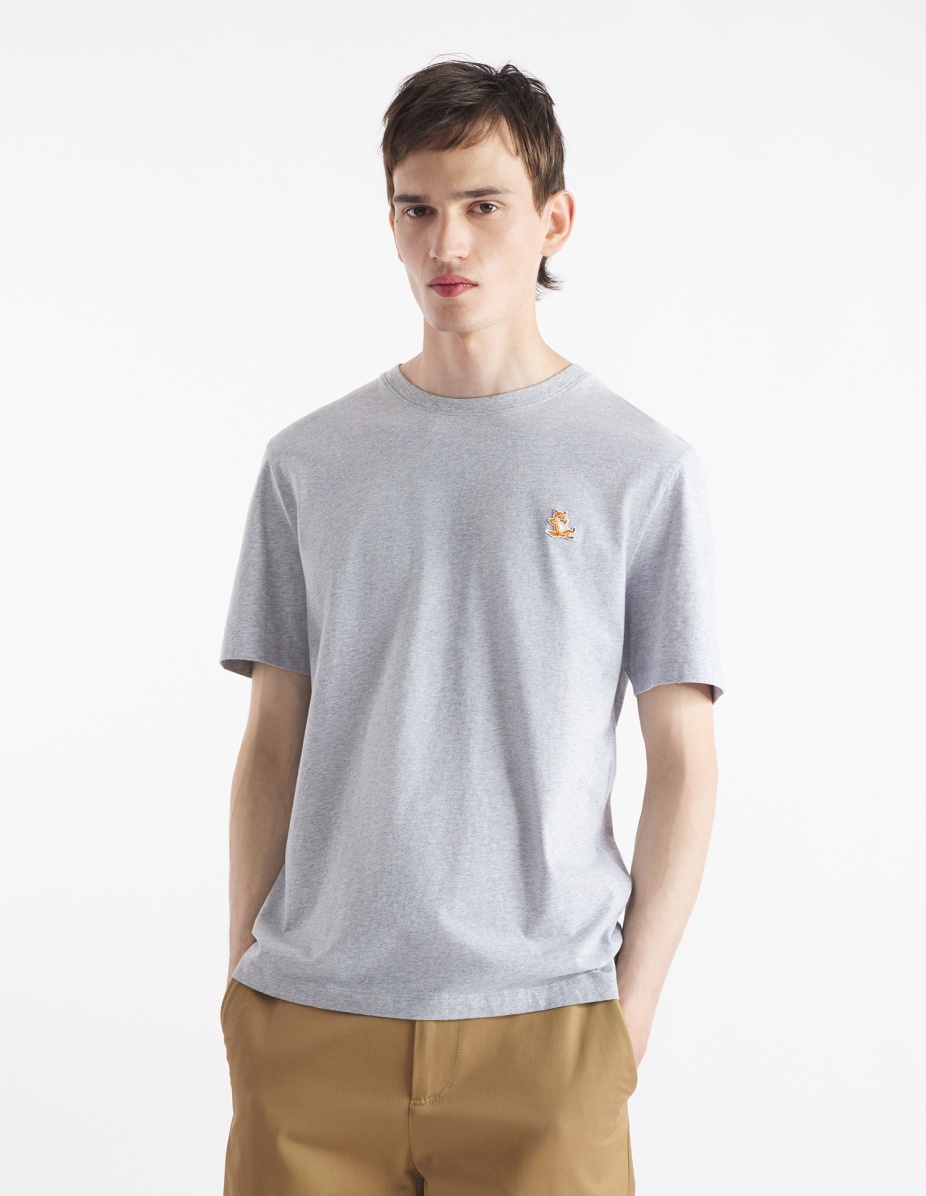 CHILLAX FOX PATCH REGULAR TEE-SHIRT - 3