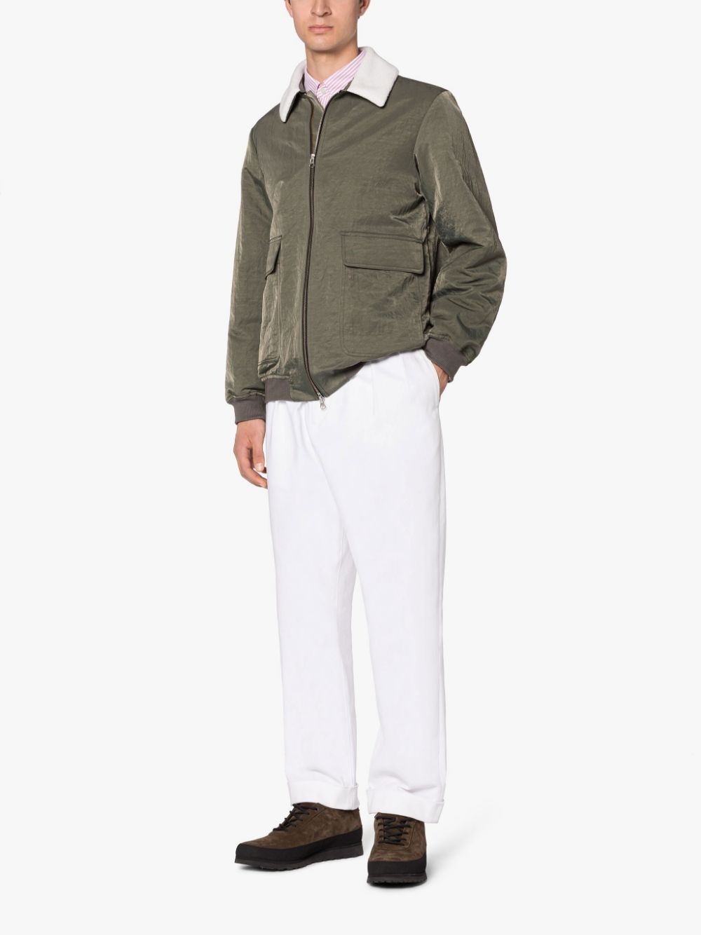 AIRMAN ARMY GREEN NYLON JACKET - 4