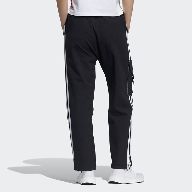 (WMNS) adidas Str Pt Loose Running Training Side Pocket Sports Pants/Trousers/Joggers Black GT4406 - 3