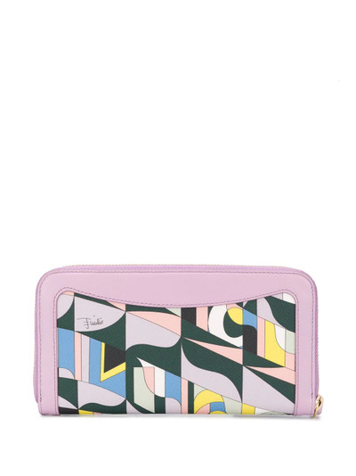 EMILIO PUCCI abstract print wallet outlook