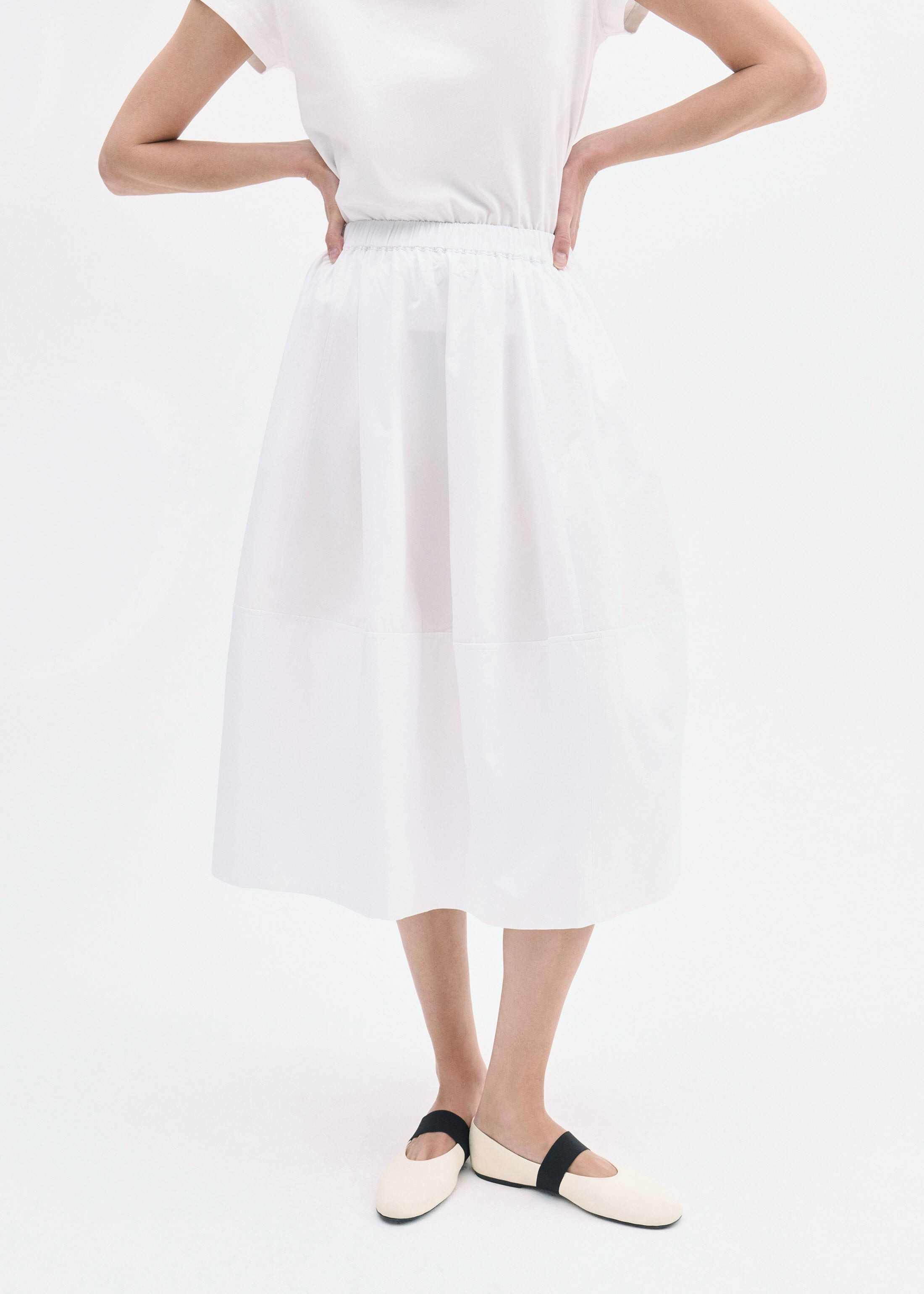 Full Skirt in Cotton Poplin - 3