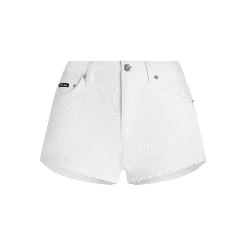 Dolce & Gabbana White Shorts - Mini Shorts Women - 1