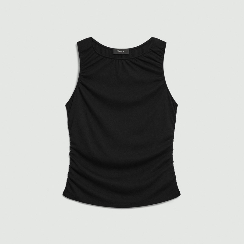 Shirred Top in Soft Rib 1