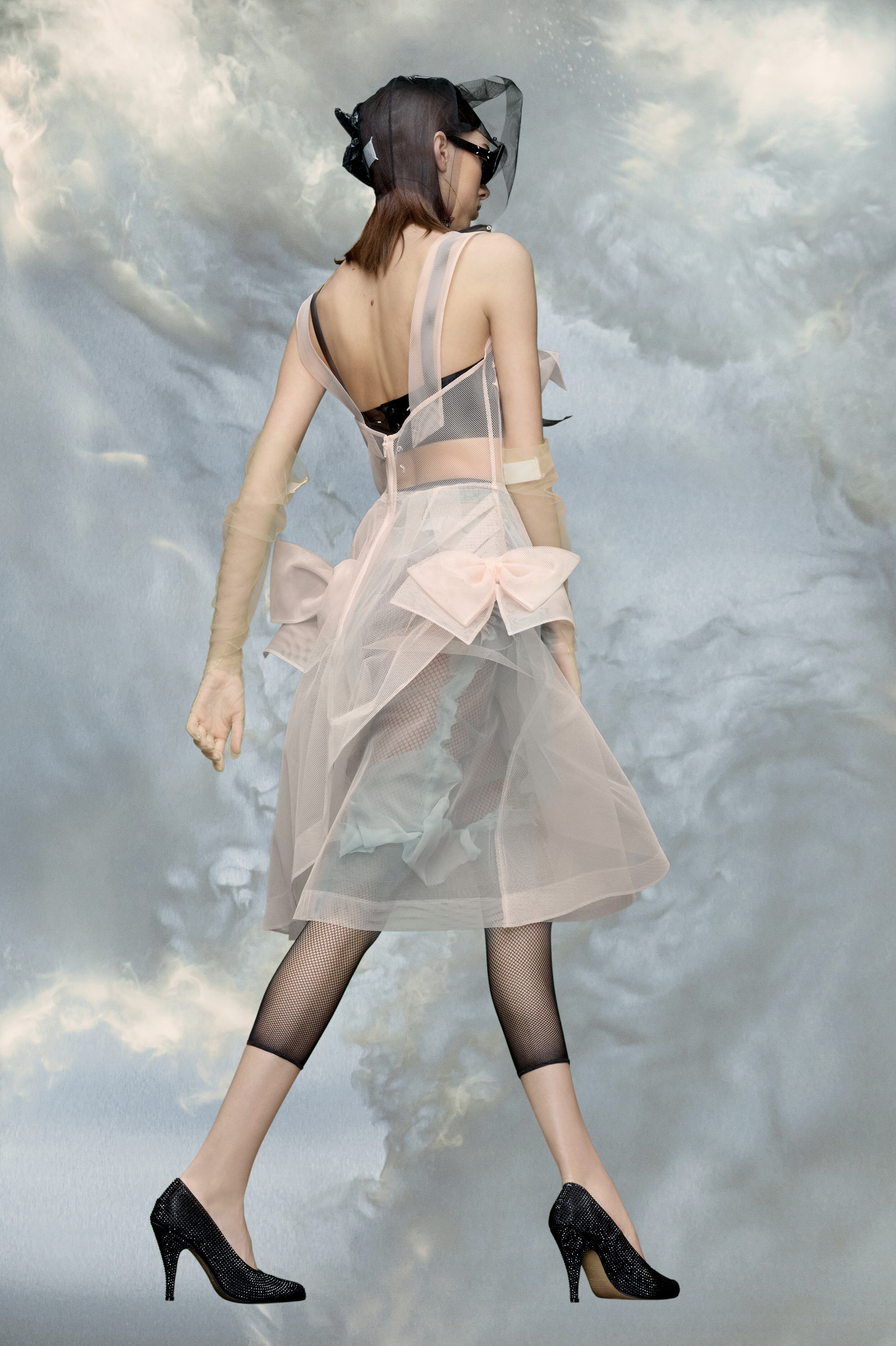 Tulle midi dress - 4