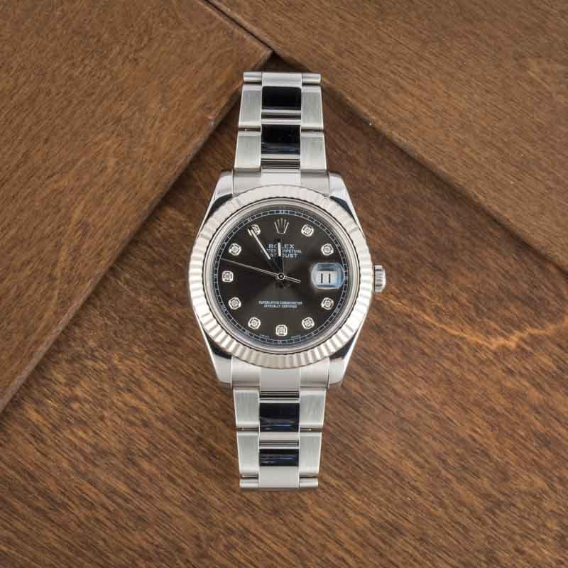 Pre-owned Rolex Datejust II 116334 Diamond Dial - 5