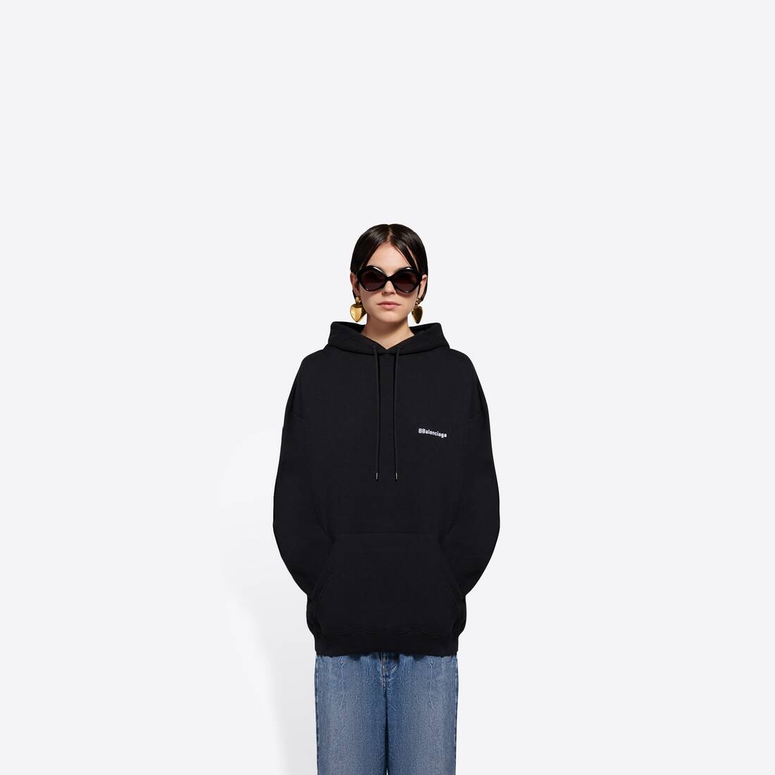 Women's Bb Corp Hoodie Medium Fit in Black - 3