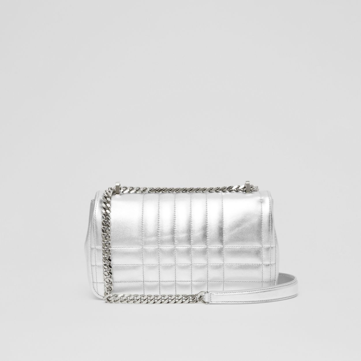 Quilted Metallic Leather Small Lola Bag - 8