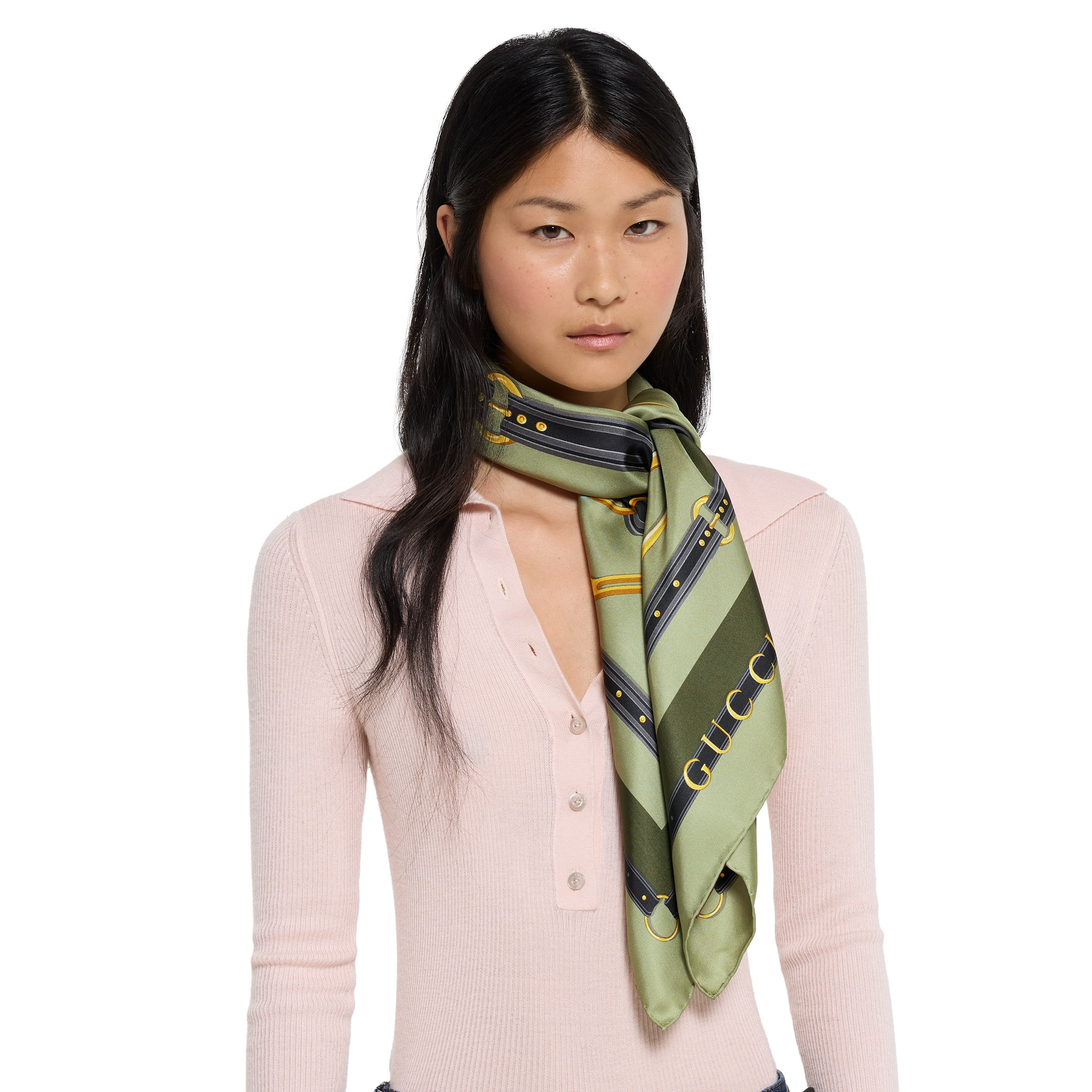 Printed silk twill carré - 3