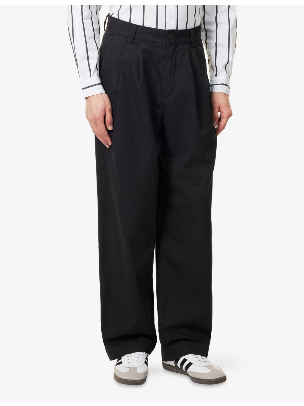 Reservoir Pleated Cotton-Poplin Trousers - 3