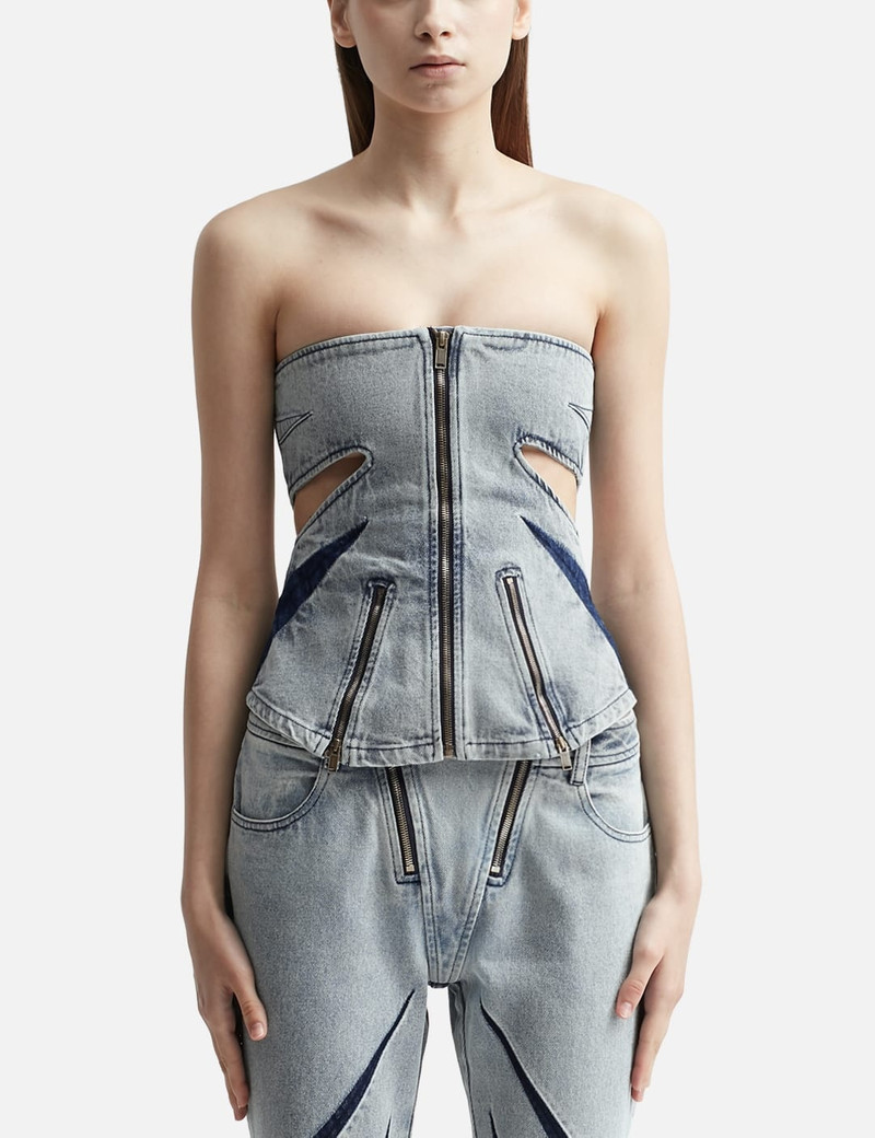 DARTED DENIM CORSET 1