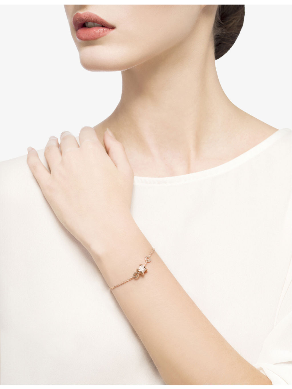 B.zero1 18ct rose-gold and 0.31ct brilliant-cut diamond bracelet - 3
