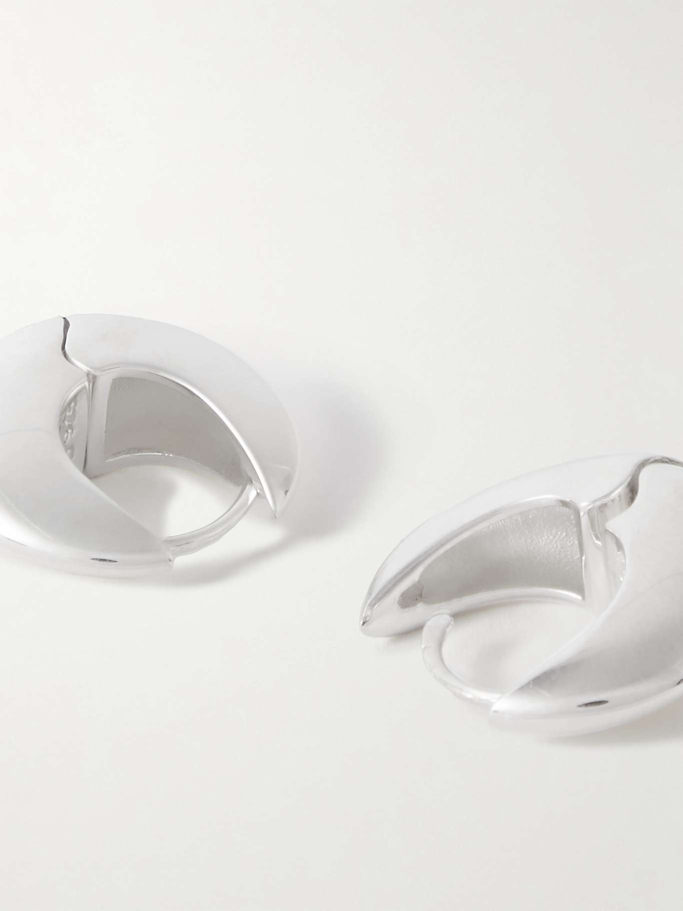Bialy large silver-tone hoop earrings 4